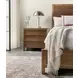 Solara Medium Brown 3 Drawer Nightstand with Integrated Charging