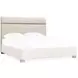 Solara Beige Upholstered California King Panel Bed