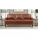 Soleil Brandy Leather 80" Sofa