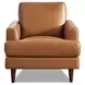Ada Cognac Leather Upholstered Lounge Chair