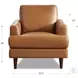 Ada Cognac Leather Upholstered Lounge Chair