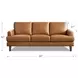 Ada Cognac Leather 80" Sofa