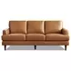 Ada Cognac Leather 80" Sofa