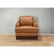 Ada Cognac Leather Upholstered Lounge Chair