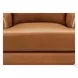 Ada Cognac Leather Upholstered Lounge Chair