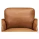 Ada Cognac Leather Upholstered Lounge Chair