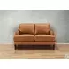 Ada Cognac Leather 57" Loveseat