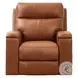 Varden Nutmeg Top Grain Leather Zero Gravity Power Recliner with Power Headrest