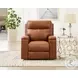 Varden Nutmeg Top Grain Leather Zero Gravity Power Recliner with Power Headrest