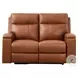 Varden Nutmeg Top Grain Leather Zero Gravity Power Reclining Loveseat with Power Headrest