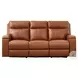 Varden Nutmeg Top Grain Leather Zero Gravity Power Reclining Sofa with Power Headrest