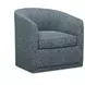 Los Altos Colton Blue Gray Upholstered Swivel Chair