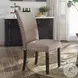 Nolan Linen Oak Side Chair Set of 2