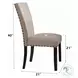 Nolan Linen Oak Side Chair Set of 2