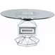 Noralie Clear 52" Round Dining Table