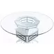 Noralie Clear 52" Round Dining Table