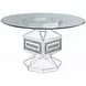 Noralie Clear 52" Round Dining Table
