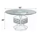 Noralie Clear 52" Round Dining Table
