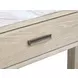Northcrest Gallery Buff and Antique Silver Rectangular Marble Top End Table