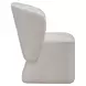 Dining Studio Ivory Upholstered Dining Chair with Casters