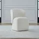 Dining Studio Ivory Upholstered Dining Chair with Casters