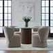 Dining Studio Truffle Upholstered Dining Chair with Casters