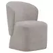 Dining Studio Truffle Upholstered Dining Chair with Casters