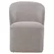 Dining Studio Truffle Upholstered Dining Chair with Casters