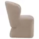 Dining Studio Wicker Upholstered Dining Chair with Casters
