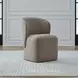 Dining Studio Truffle Upholstered Dining Chair with Casters Set of 4
