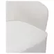 Dining Studio Ivory Upholstered Dining Arm Chair with Casters
