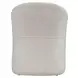 Dining Studio Ivory Upholstered Dining Arm Chair with Casters