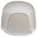 Dining Studio Ivory Upholstered Dining Arm Chair with Casters