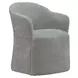 Dining Studio Sapphire Upholstered Dining Arm Chair with Casters