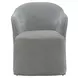 Dining Studio Sapphire Upholstered Dining Arm Chair with Casters