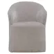 Dining Studio Truffle Upholstered Dining Arm Chair with Casters