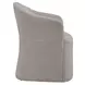 Dining Studio Truffle Upholstered Dining Arm Chair with Casters