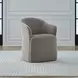 Dining Studio Truffle Upholstered Dining Arm Chair with Casters