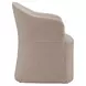Dining Studio Wicker Upholstered Dining Arm Chair with Casters