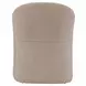 Dining Studio Wicker Upholstered Dining Arm Chair with Casters