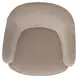Dining Studio Wicker Upholstered Dining Arm Chair with Casters