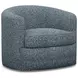 Ocean Club Kava Blue Upholstered Swivel Chair