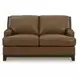 Gambellara Amber Leather Living Room Set with Nailhead Trim
