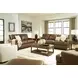 Gambellara Amber Leather Upholstered Accent Chair with Nailhead Trim