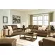 Gambellara Amber Leather Upholstered Accent Chair with Nailhead Trim