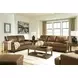 Gambellara Amber Leather Upholstered Accent Chair with Nailhead Trim