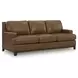 Gambellara Amber Leather Living Room Set with Nailhead Trim