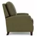 Melrose Oasis Olive Leather Push Thru The Arms Recliner with Nailhead Trim