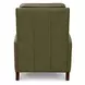 Melrose Oasis Olive Leather Push Thru The Arms Recliner with Nailhead Trim