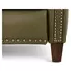 Melrose Oasis Olive Leather Push Thru The Arms Recliner with Nailhead Trim